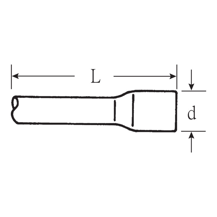 Stahlwille Verlengstuk, 1 inch, Totale lengte: 200 mm