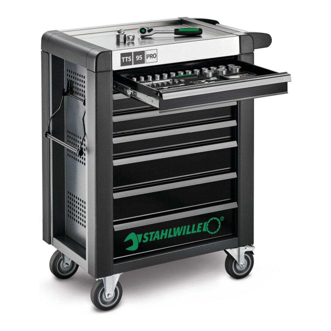 Stahlwille Werkstattwagen 95/7 PRO 7 Schubl. 496 x 827 x 1020 mm anthrazit, RAL 7016; schwarz RAL 9005