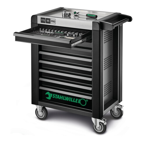 Stahlwille Werkstattwagen 95/8 PRO 8 Schubl. 496 x 827 x 1020 mm anthrazit, RAL 7016; schwarz RAL 9005