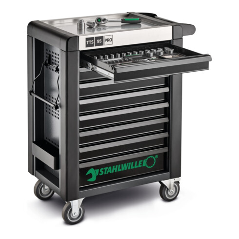 Stahlwille Werkstattwagen 95/8 PRO 8 Schubl. 496 x 827 x 1020 mm anthrazit, RAL 7016; schwarz RAL 9005
