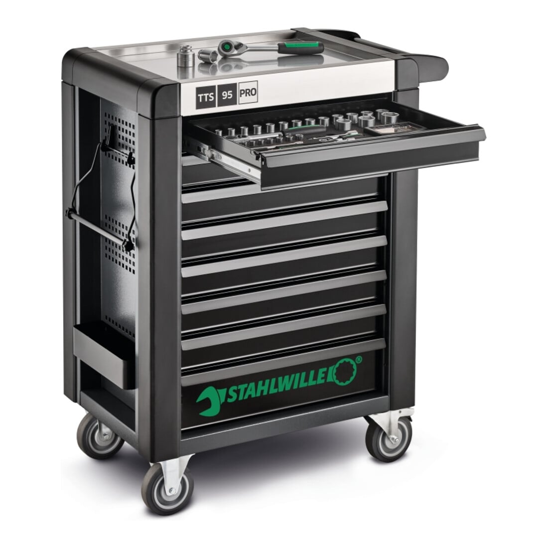 Stahlwille Werkstattwagen 95/8 PRO 8 Schubl. 496 x 827 x 1020 mm anthrazit, RAL 7016; schwarz RAL 9005