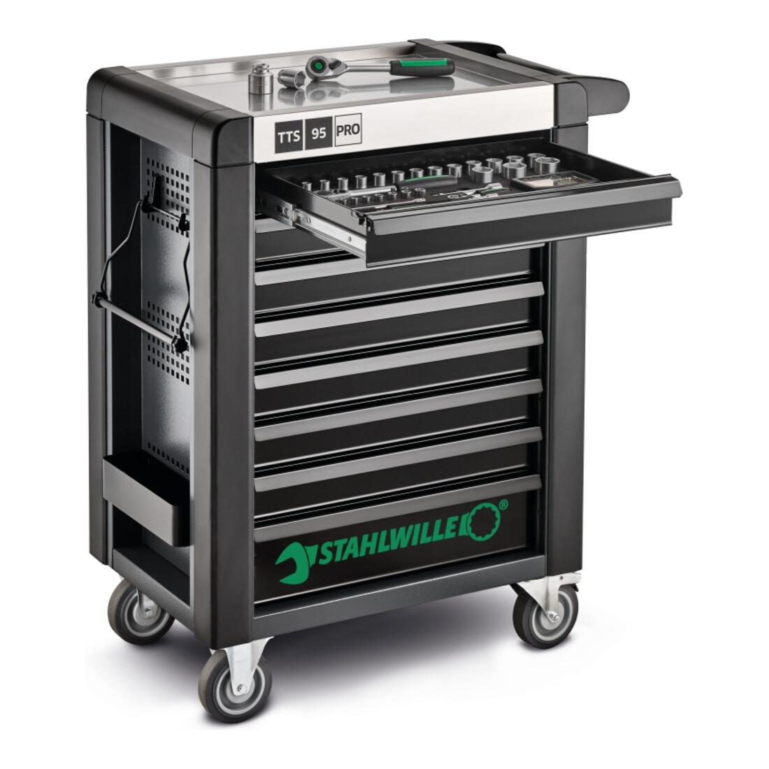 Stahlwille Werkstattwagen 95/8 PRO 8 Schubl. 496 x 827 x 1020 mm anthrazit, RAL 7016; schwarz RAL 9005