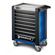 Stahlwille Werkstattwagen 95/8 PRO 8 Schubl. 496 x 827 x 1020 mm blau, RAL 270 30 35; schwarz RAL 9005-4
