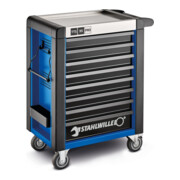 Stahlwille Werkstattwagen 95/8 PRO 8 Schubl. 496 x 827 x 1020 mm blau, RAL 270 30 35; schwarz RAL 9005-5