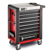 Stahlwille Werkstattwagen 95/8 PRO 8 Schubl. 496 x 827 x 1020 mm rot, RAL 3020; schwarz RAL 9005-5