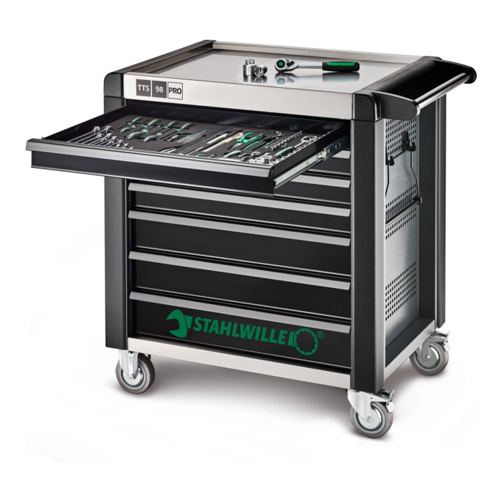 Stahlwille Werkstattwagen 98/7 PRO 7 Schubl. 651 x 1001 x 1020 mm anthrazit, RAL 7016; schwarz RAL 9005