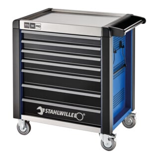 Stahlwille Werkstattwagen 98/7 PRO 7 Schubl. 651 x 1001 x 1020 mm blau, RAL 2703035; schwarz RAL 9005