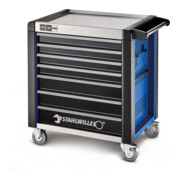 Stahlwille Werkstattwagen 98/7 PRO 7 Schubl. 651 x 1001 x 1020 mm blau, RAL 2703035; schwarz RAL 9005-5