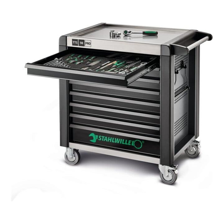 Stahlwille Werkstattwagen 98/8 PRO 8 Schubl. 651 x 1001 x 1020 mm anthrazit, RAL 7016; schwarz RAL 9005