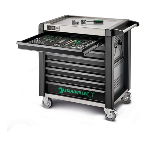 Stahlwille Werkstattwagen 98/8 PRO 8 Schubl. 651 x 1001 x 1020 mm anthrazit, RAL 7016; schwarz RAL 9005