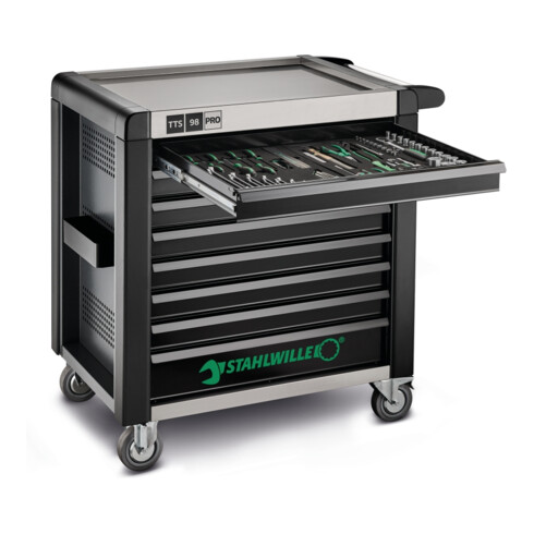 Stahlwille Werkstattwagen 98/8 PRO 8 Schubl. 651 x 1001 x 1020 mm anthrazit, RAL 7016; schwarz RAL 9005