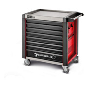 Stahlwille Werkstattwagen 98/8 PRO 8 Schubl. 651 x 1001 x 1020 mm rot, RAL 3020; schwarz RAL 9005-4