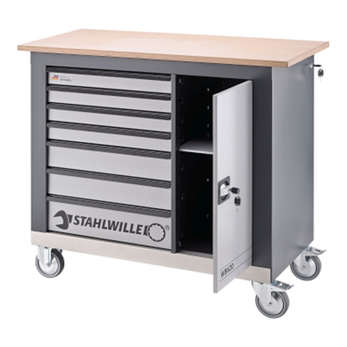 Stahlwille Werkbank mit Werkzeugsortiment WB 620/132QR