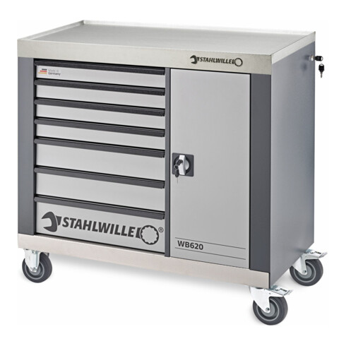 Stahlwille Werkbank mit Werkzeugsortiment WB 620VA/132QR