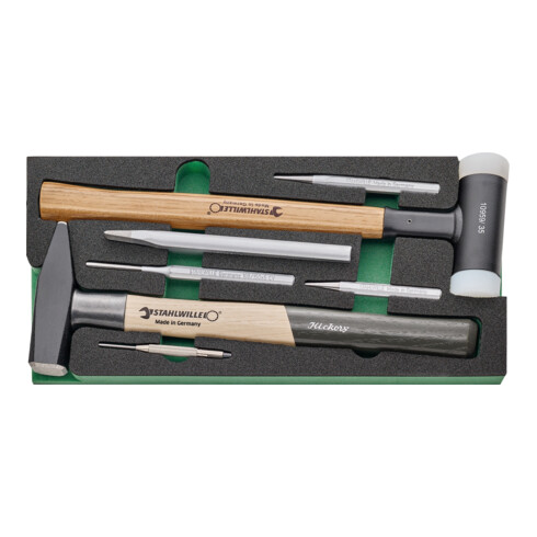 Stahlwille Werkzeugsortiment mit Werkstattwagen Nr.95/157QR Schubl.7 anthrazit, RAL 7016 157tlg