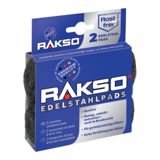 Stahlwolle extrafein VA 2er-Pack RAKSO