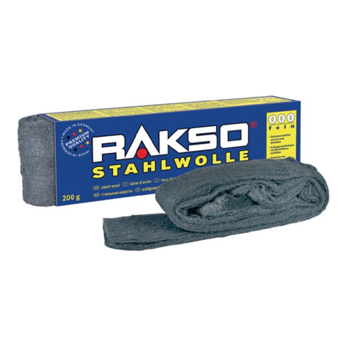 Stahlwolle fein 00 200g RAKSO