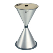 TKG Standascher aus Stahlblech, pulverbeschichtet, mit aufliegender Einlegeschale aus Aluminium (verschiedene Farben)