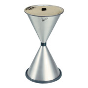 TKG Standascher aus Stahlblech, pulverbeschichtet, mit aufliegender Einlegeschale aus Aluminium (verschiedene Farben)