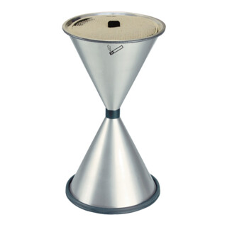TKG Standascher aus Stahlblech, pulverbeschichtet, mit aufliegender Einlegeschale aus Aluminium (verschiedene Farben)
