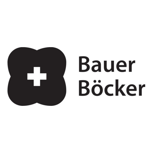 Standfuß L210xB170xH2mm pulverbeschichtet,schwarz BAUER & BÖCKER