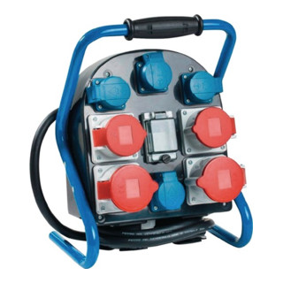 Standstromverteiler IP44 32A 400V 5polig H07RN-F5 G 4mm2 je 2xCEE 32+16A 4x230V
