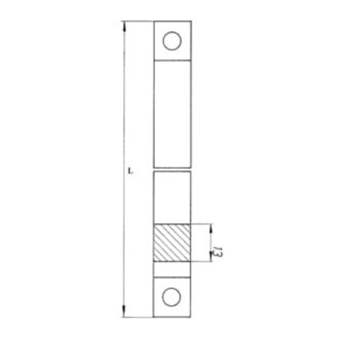 Stangen pour portail battant 13x1250mm galvanisé clair Stangen