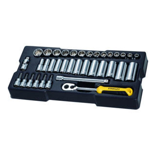 Stanley 3/8" Douilles/accessoires 36 pces