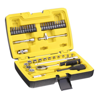 Stanley doppenset ¼", 42 stuks