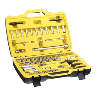 Stanley dopsleutelset ½" + ¼", 81 stuks