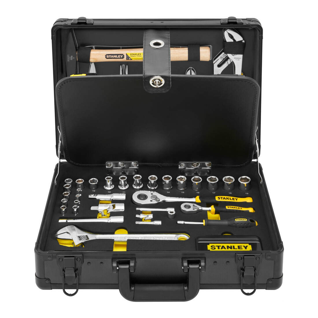 Stanley Ensemble d'outils mallette alu, 119 pcs