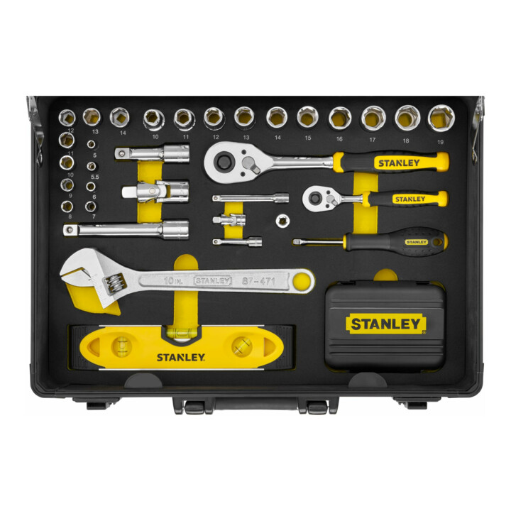 Stanley Ensemble d'outils mallette alu, 119 pcs
