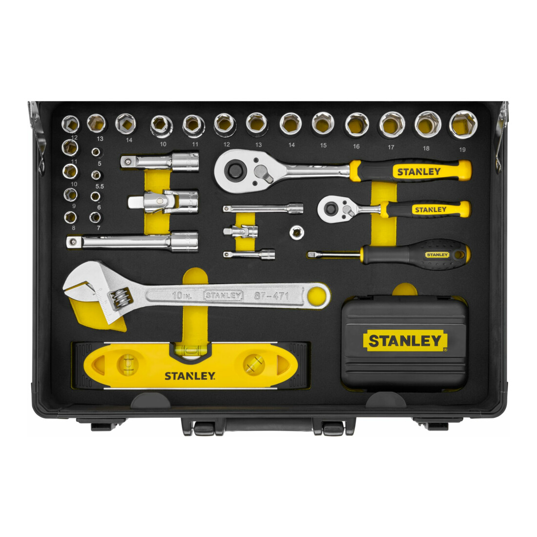 Stanley Ensemble d'outils mallette alu, 119 pcs