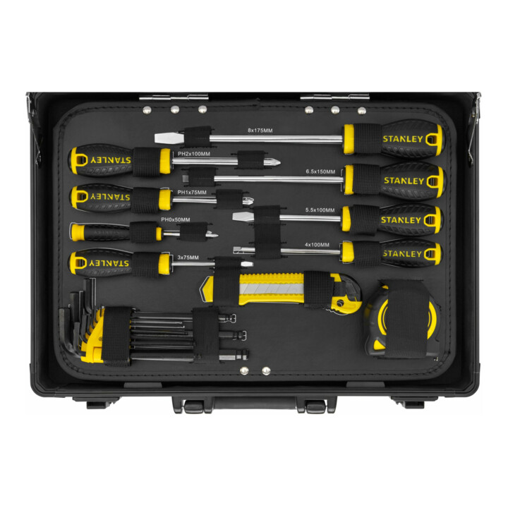 Stanley Ensemble d'outils mallette alu, 119 pcs