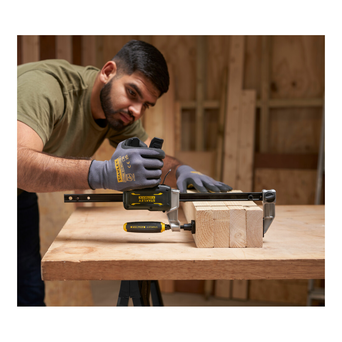 Stanley FatMax Hybrid Einhandzwinge 300mm