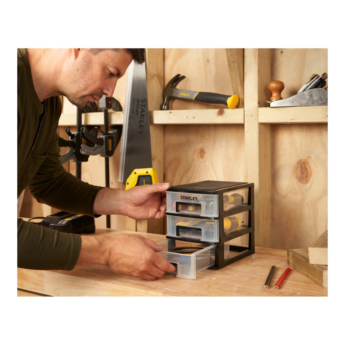 Stanley Home Organiser 3 Lades Klein