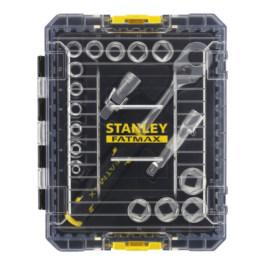 Stanley Jeu de douilles STAK 3/8 pouces, 18 pièces