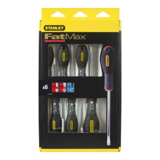 Stanley Jeu de tournevis FatMax à fente/PZ, 6 pcs.
