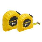Stanley Mètre ruban Global Lot de 2 3m+5m-1