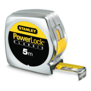 Stanley Metro a nastro tascabile PowerLock L=8m, custodia di plastica