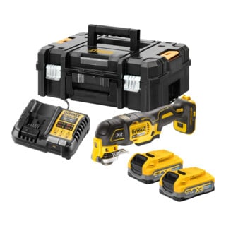 Stanley Outil multifonction sans fil 18V 3,5Ah oscillant avec 2 batteries et chargeur rapide