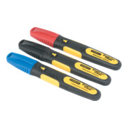 Stanley permanent marker FatMax gekleurd 3 dlg.