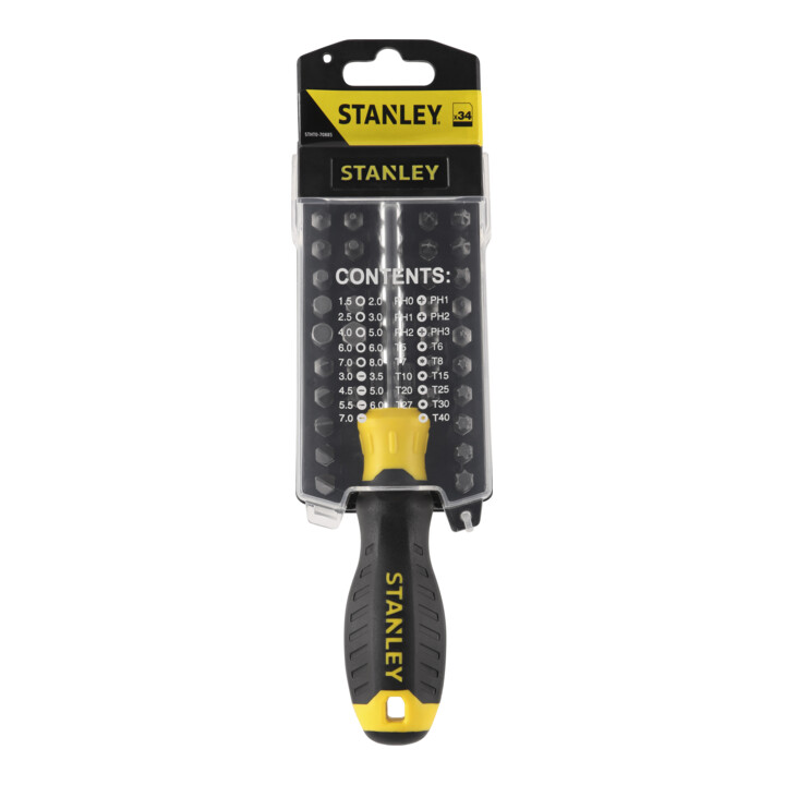 Stanley schroevendraaier bitset, 34 stuks