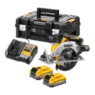 Stanley Scie circulaire sans fil 18V 3,5Ah 55mm avec 2 batteries Chargeur rapide