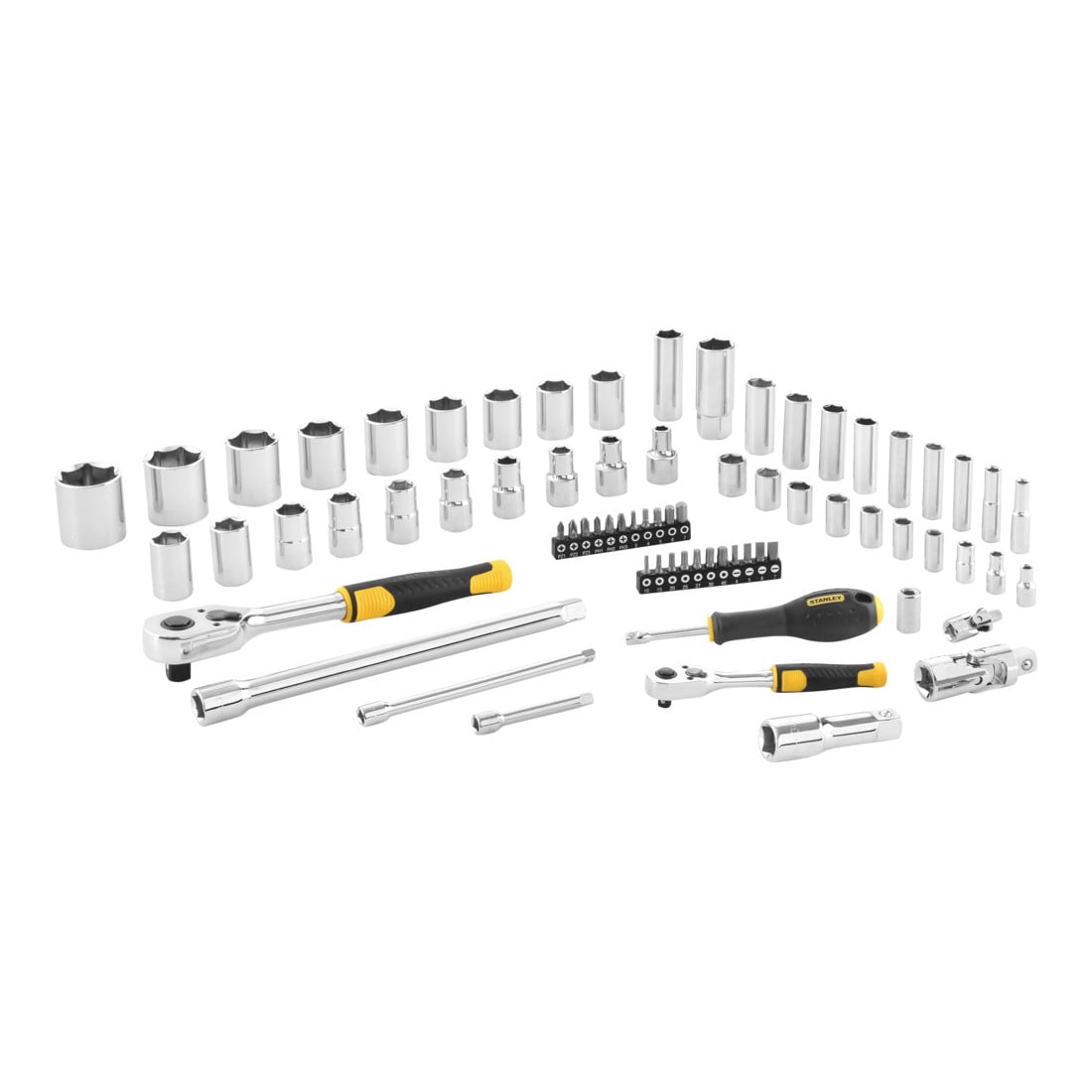 Stanley Steckschlüssel-Set ½" + ¼", 72-teilig
