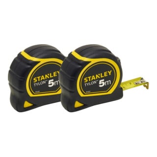 Stanley Tylon meetlint dubbelpack 2x5m