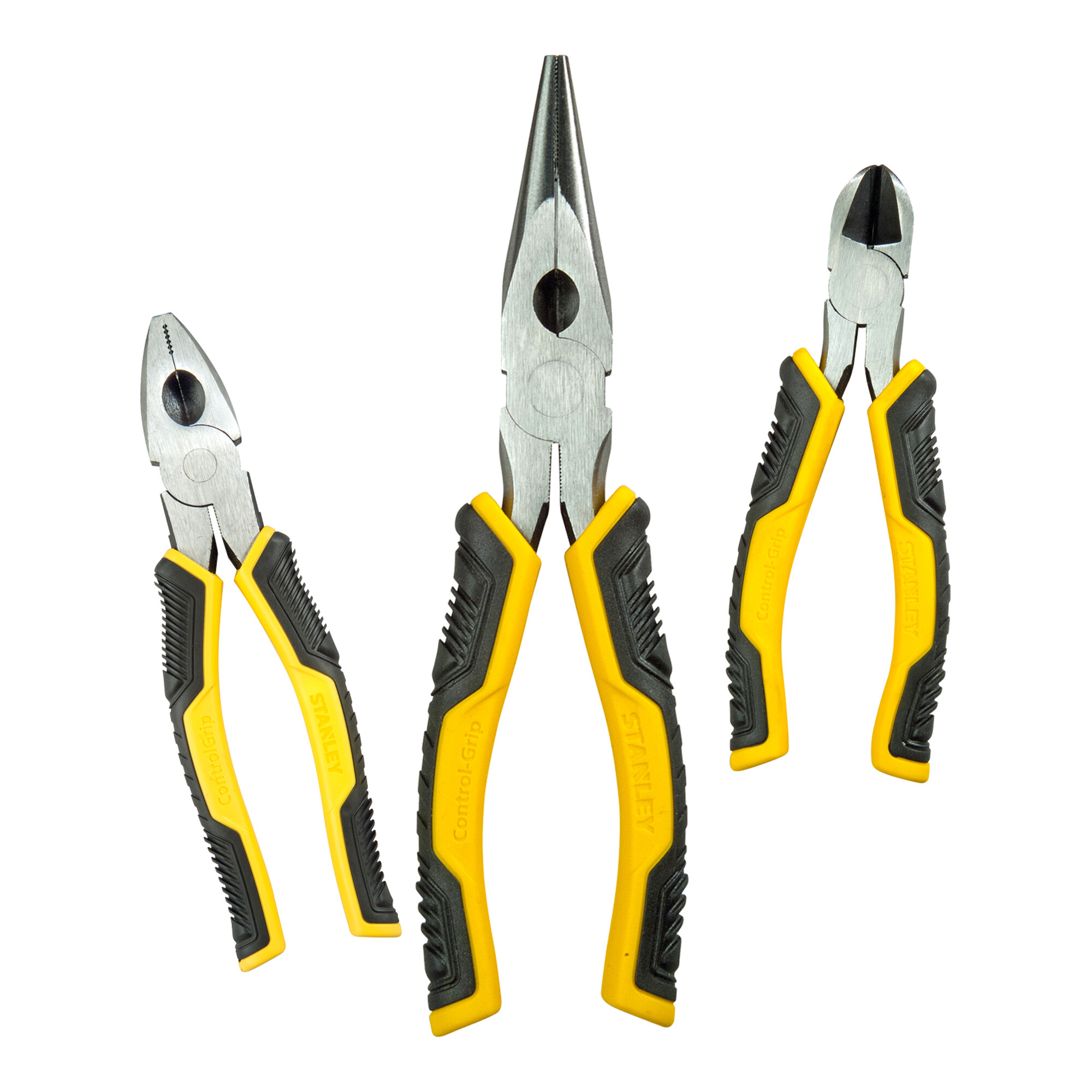 Stanley Zangenset Control-Grip mit Spitzzange, 3-teilig