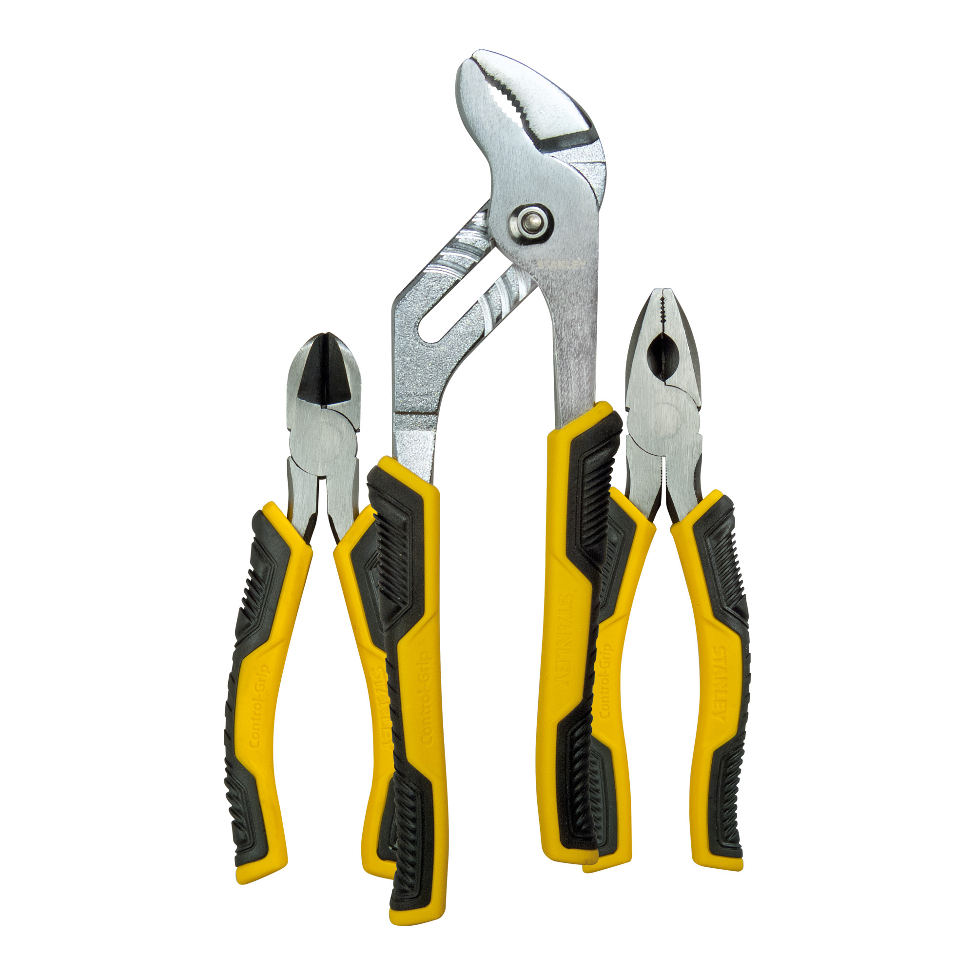 Stanley Zangenset Control-Grip mit Wasserpumpenzange, 3-teilig