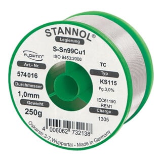 STANNOL Fil à souder type KS 115
