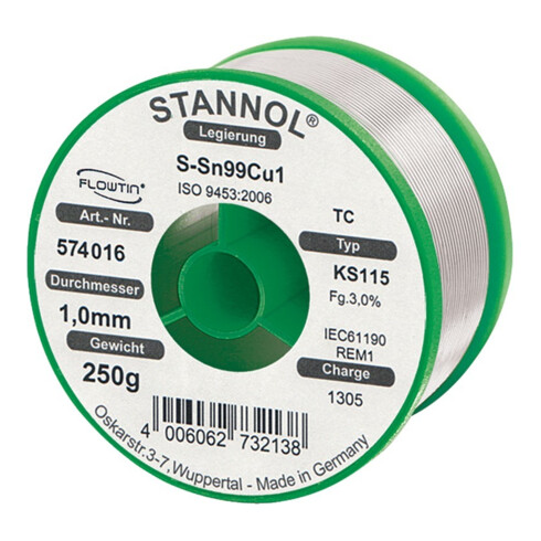STANNOL Fil à souder type KS 115